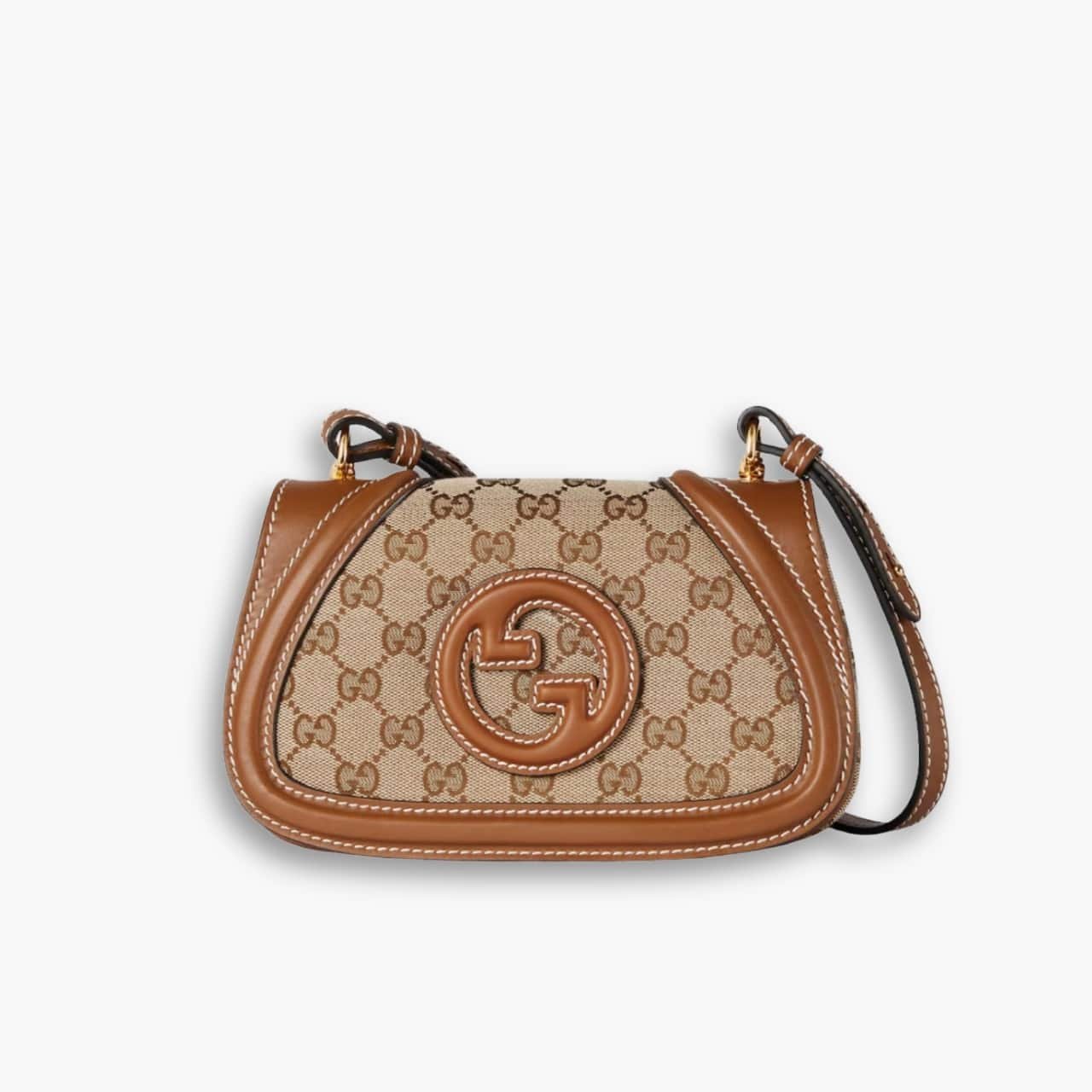 487-3-1 Gucci Blondie Mini Shoulder Bag Beige And Brown 22Cm 815700 HAAKG 9755 - Image 1