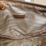 Prada Triangle Leather Shoulder Bag Sand Beige 27cm - Image 7