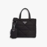 Prada Padded Re Nylon Tote Bag Black 24cm 1BG373 RDJN F0002 V B9O