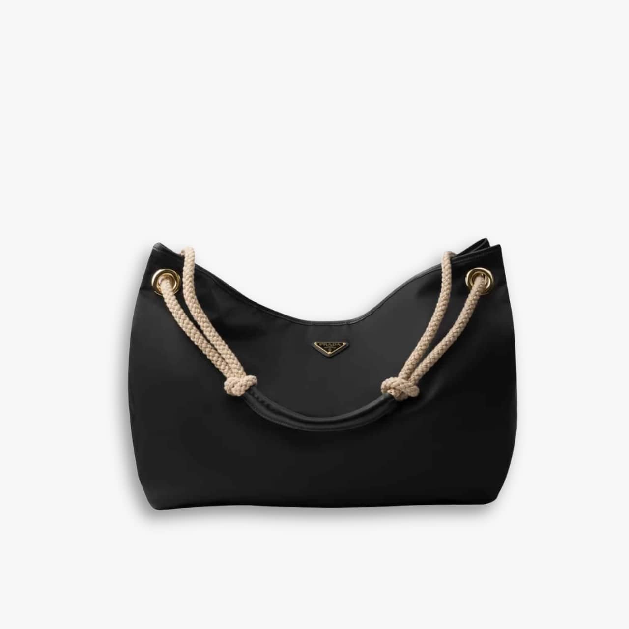 495-3 Prada Mariner Large Re Nylon Shoulder Bag Black 48Cm 1BC244 2HG8 F0002 V OOO - Image 1