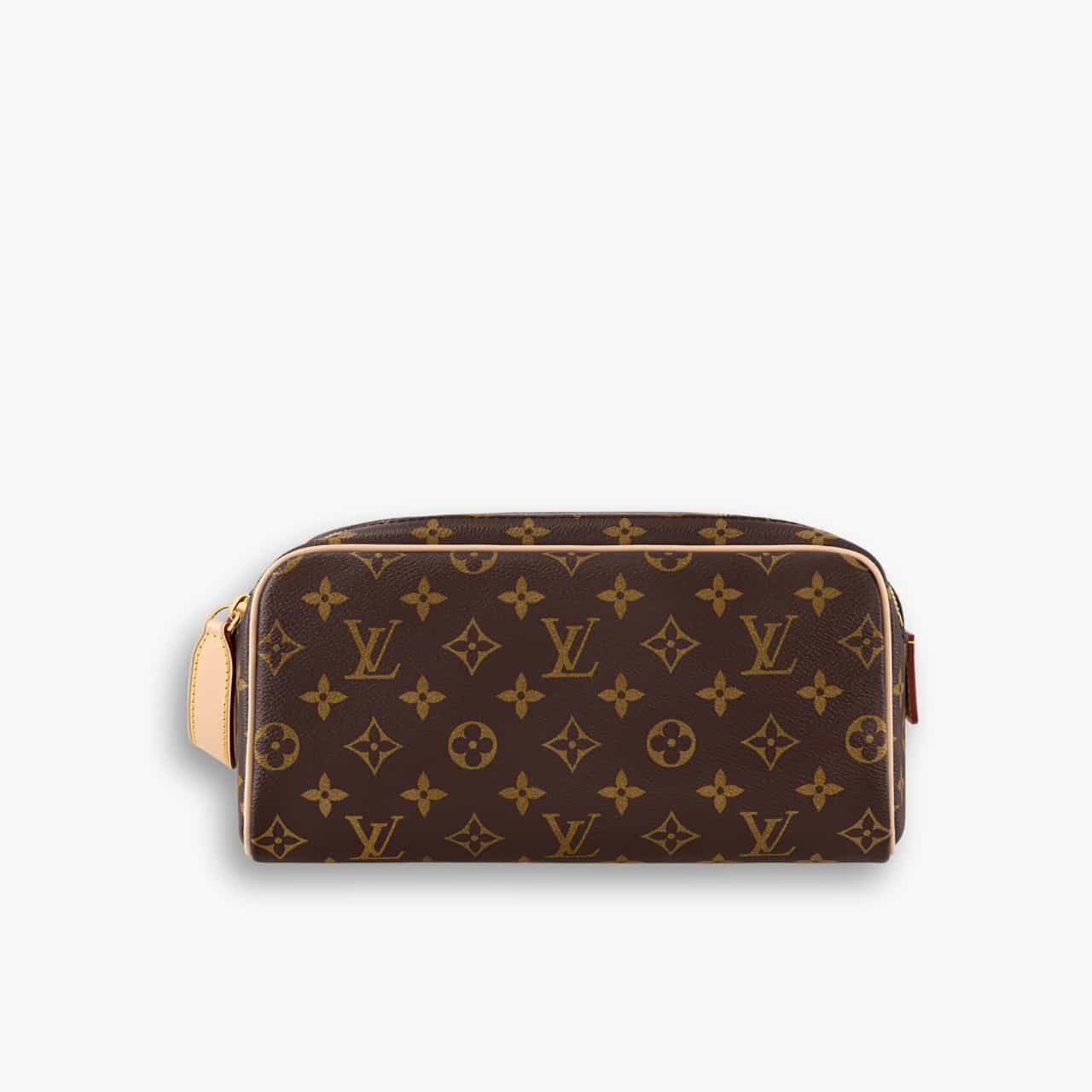 498-2-3 Louis Vuitton Dopp Kit Toilet Pouch Monogram Brown 27Cm - Image 1