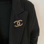 Chanel CC Brooch Black With Many Small Stars - Image 5