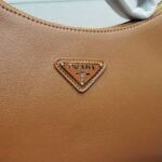 Prada Aimée Large Leather Shoulder Bag Caramel 39cm 1BC228 2CYS F03BH V LVM - Image 3