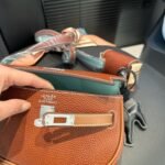 Hermes Kelly Moove Swift Silver Hardware Orange 20Cm - Image 9