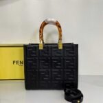Fendi Sunshine Small Bag Black 25cm 8BH394AMCVF0KUR - Image 3