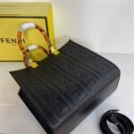 Fendi Sunshine Small Bag Black 25cm 8BH394AMCVF0KUR - Image 2