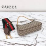 Gucci Ophidia Small Shoulder Bag Beige And Dark Brown 25Cm 735132 FABLE 9442 - Image 2