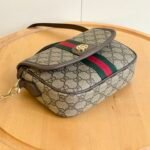 Gucci Ophidia Small Top Handle Bag Beige And Dark Brown 20Cm 836843 FAE0J 9867 - Image 5