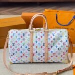Perfect Match: Louis Vuitton TM Keepall Bandouliere Multicolored 45cm X Louis Vuitton TM Cosmetic Pouch 19cm - Image 3