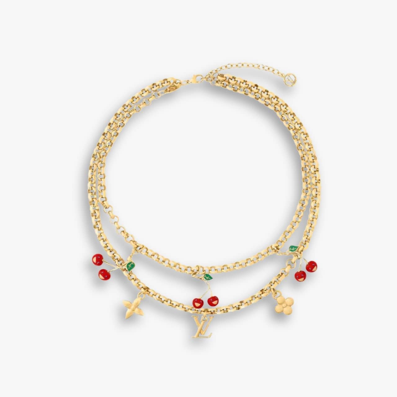 85-1 Louis Vuitton x Murakami Cerise Necklace Gold M02804 - Image 1