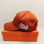 Hermes New Carriage Baseball Cap Orange - Image 2