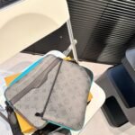 Louis Vuitton Trio Messenger Monogram Eclipse Reverse Turquoise 25Cm M11648 - Image 4