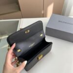 Super Vip 1:1 – Balenciaga Gossip Wallet On Chain Croco Embossed Black 23cm 68889423ECM1000 - Image 4