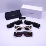 Celine Triomphe Hole Punch Sunglasses Black - Image 7