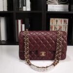 Chanel Classic Double Flap Handbag Burgundy 25cm A01112 B17625 NZG79 - Image 9