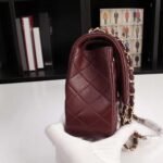 Chanel Classic Double Flap Handbag Burgundy 25cm A01112 B17625 NZG79 - Image 3