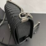Chanel Boy Medium Handbag Black 25cm - Image 6