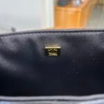 Chanel Kelly Mini Shopping Bag Shiny Aged Gold Tone Metal Black 19Cm AS4416 B14296 94305 - Image 4