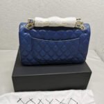 Chanel Classic Double Flap Bag Dark Blue 25cm - Image 2