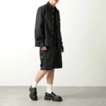 Prada Monolith Brushed Leather Loafers In Black 2DE129B4LF0002 - Image 9