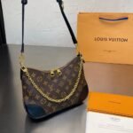 Louis Vuitton Boulogne Handbag Monogram Black 25cm M45831 - Image 3