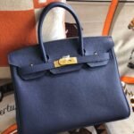 Hermes Birkin 25 Bag Epsom Bleu Saphire 25cm - Image 3