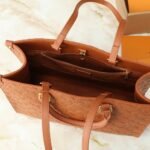Louis Vuitton Onthego Bag Monogram Empreinte Cognac Brown 35cm M12775 - Image 3