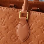 Louis Vuitton Onthego Bag Monogram Empreinte Cognac Brown 35cm M12775 - Image 2