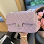 Chanel Classic Handbag Light Purple 23cm - Image 3