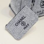 Chanel Large Deauville Tote Bag Bicolor Gray 40cm - Image 4