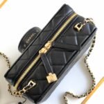 Chanel Camera Bag Leather Black 18cm AS4817 B16255 94305 - Image 4