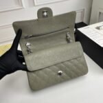 Chanel Classic Double Flap Bag Moss Green 25cm - Image 6