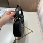 Gucci GG Marmont Half Moon Mini Bag Black 23cm - Image 6