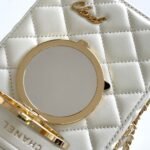 Chanel Camera Bag Leather White 18cm AS4817 B16255 10601 - Image 5