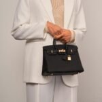 Hermes Birkin 25 Bag Togo Black 25cm - Image 3
