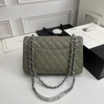 Chanel Classic Double Flap Bag Moss Green 25cm - Image 3