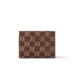 Louis Vuitton Victorine Wallets Damier Ebene Cerise Red 12cm N41659 - Image 4
