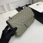 Chanel Classic Double Flap Bag Moss Green 25cm - Image 9