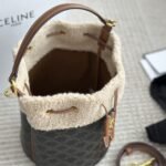 Celine Clara Bag In Triomphe Natural 20cm 116882GH3 03TV - Image 4