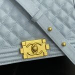 Chanel Medium Boy Bag Light Blue 25cm - Image 10