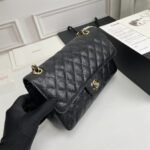 Chanel Classic Double Flap Bag Black 25cm A58600 Y01864 C3906 - Image 10