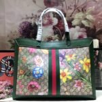 Gucci Ophidia GG Flora Medium Tote In Green 44cm - Image 3