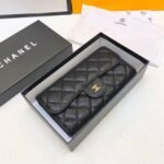 Perfect Match: Chanel Grand Shopping Tote Black 33cm X Chanel Classic Long Flap Wallet Black 19cm - Image 4