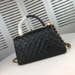 Chanel Large Flap Bag With Top Handle Gold Metal Black 29cm A92991 B05061 94305 - Image 2