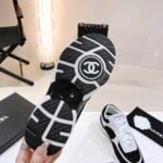 Chanel Suede Sneakers White Black G39230 X56653 94305 - Image 3