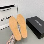 Chanel CC Espadrilles Loafer White Grey - Image 6
