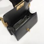 Chanel Boy Chevron Small Handbag Black In Gold 20cm - Image 7