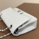Chanel Classic Double Flap Bag Silver Hardware Baby Blue 25cm - Image 3