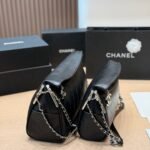 Chanel Ultimate Soft Hobo Bag Silver Hardware Black 38Cm - Image 2