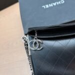 Chanel Ultimate Soft Hobo Bag Silver Hardware Black 38Cm - Image 4